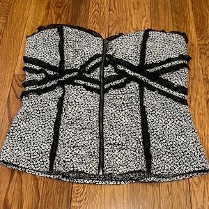 Bebe Flower Bustier Top